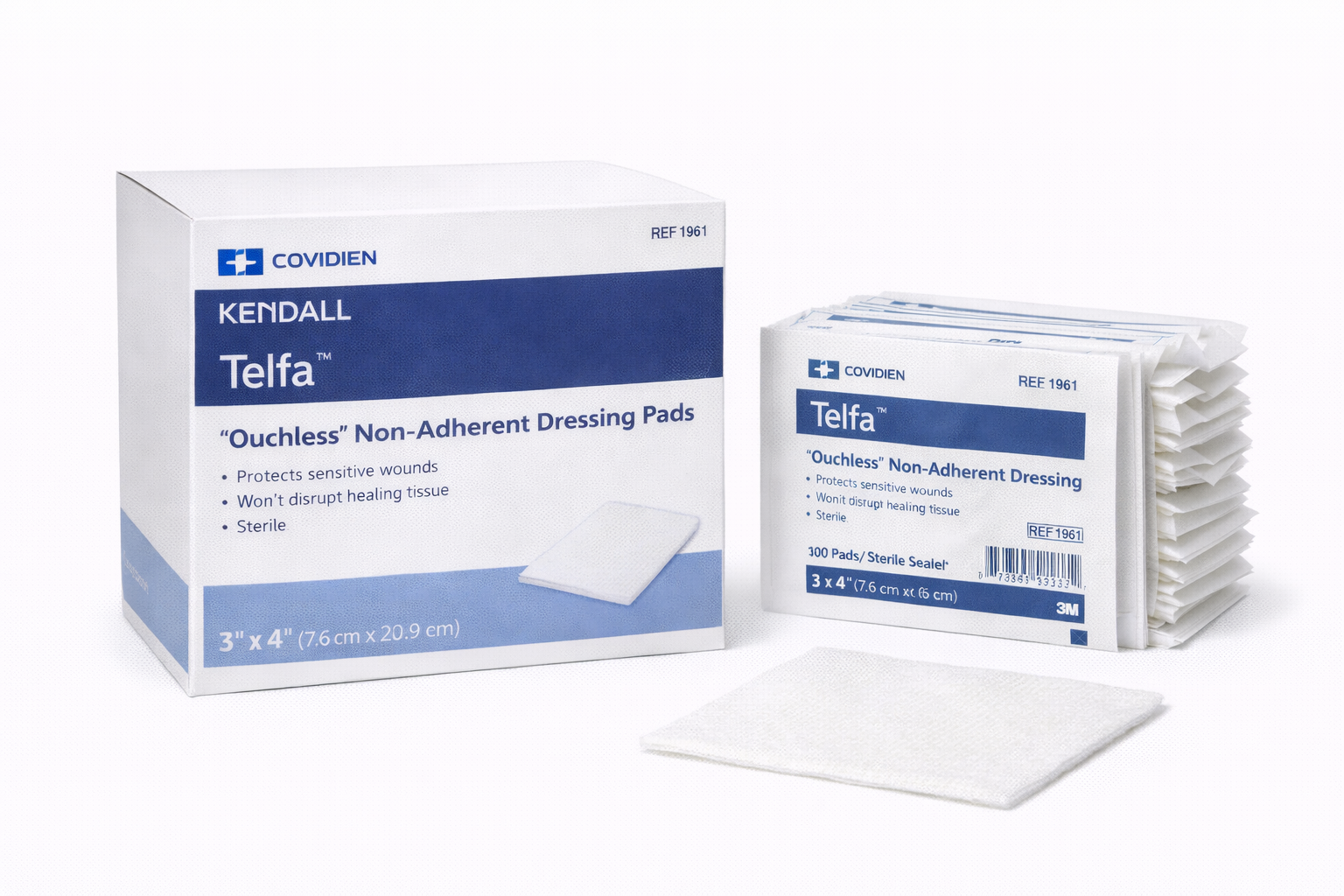 Telfa™ “Ouchless” Non-Adherent Dressing Pads
